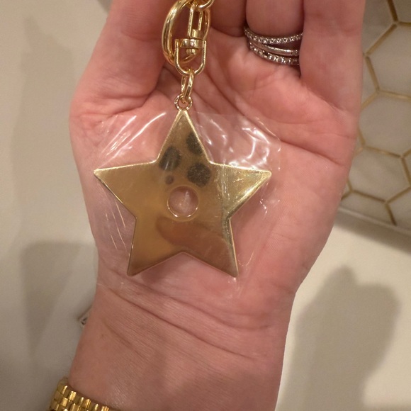 New Dior Gold and White Star keychain or bag charm - Picture 10 of 11